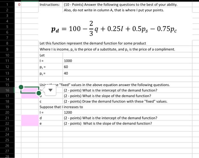 Solved structions: (10-Points) Answer the following | Chegg.com