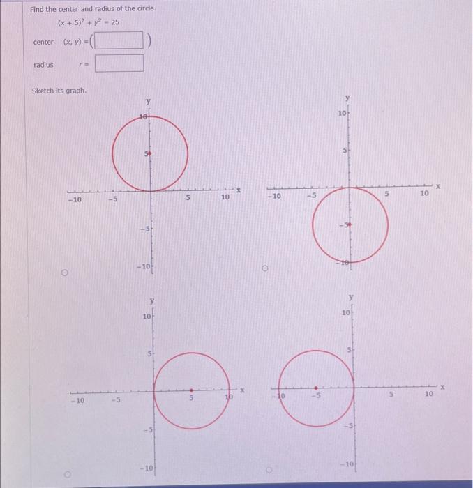 solved-find-the-center-and-radius-of-the-circle-chegg