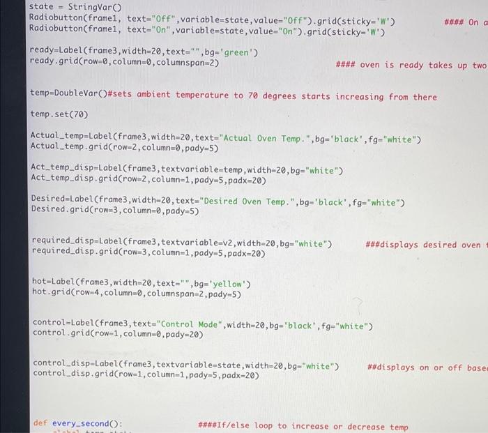 Solved create a graph in python that shows the temperature | Chegg.com
