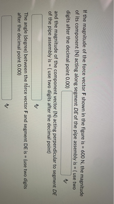Solved 2 m B 2 m 2 m 2 m C D F=600 N N 3 m E If the | Chegg.com