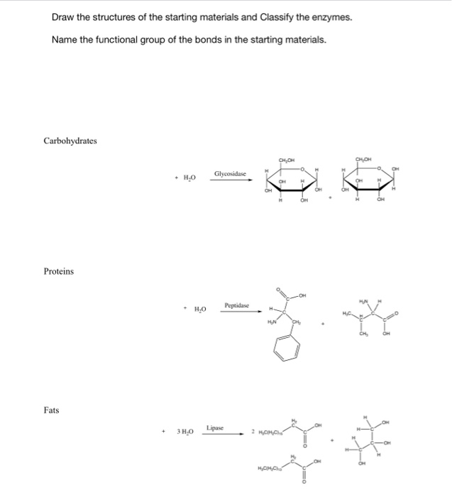 Solved Draw the structures of the starting materials and | Chegg.com