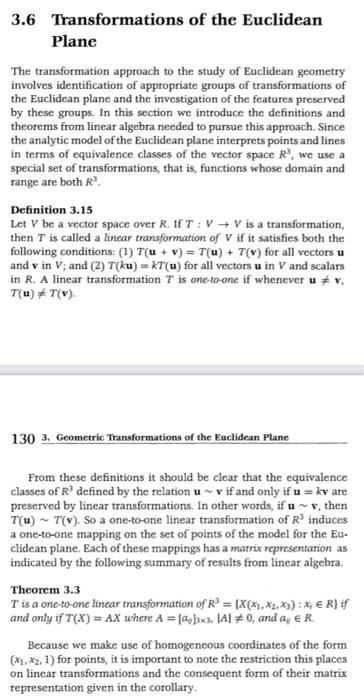 Solved Question: Let T Be A Linear Transformation. Show That | Chegg.com