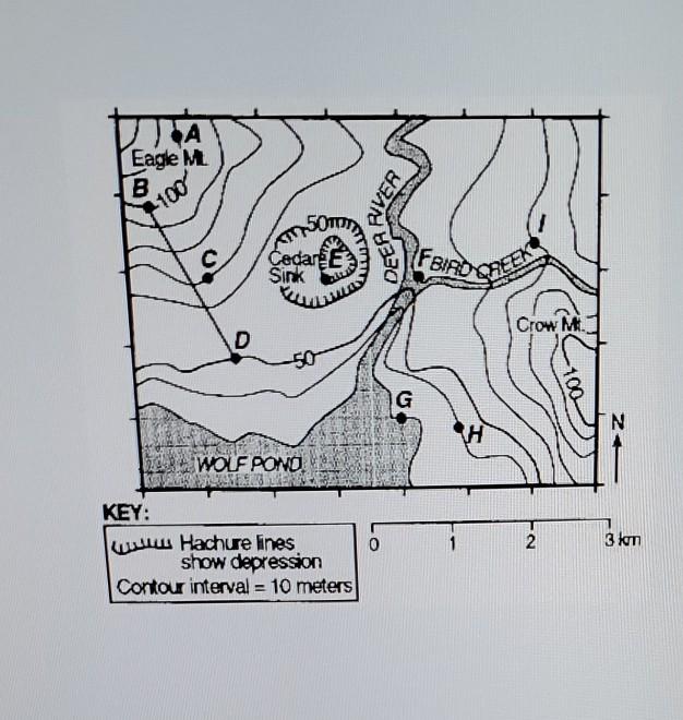 Solved list two locations on the above map that have the | Chegg.com