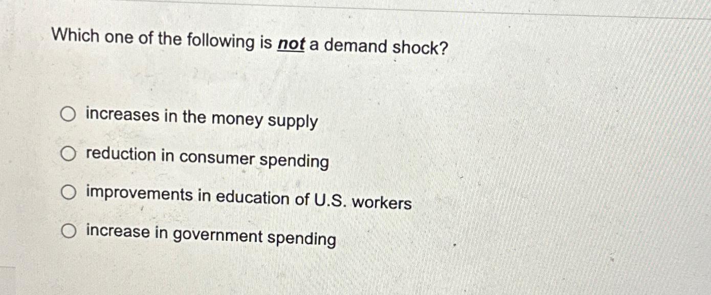 Solved Which one of the following is not a demand | Chegg.com