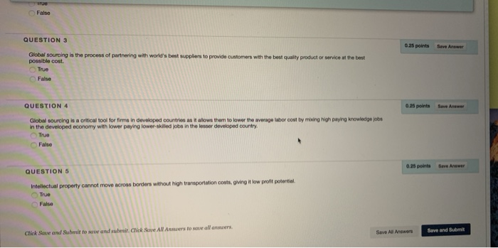 Solved QUESTION 1 0.25 points Save Answer A company that has | Chegg.com