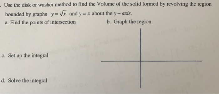 Find the volume v of the solid obtained by rotating the bounded region in the first quadrant image