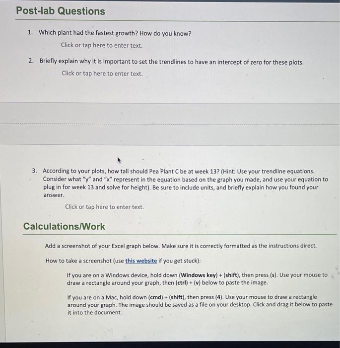 Solved Pre-lab Setup Type the procedure for this experiment | Chegg.com