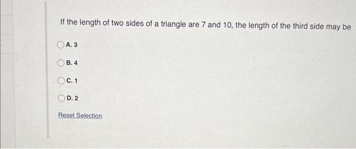 the length of two sides of a triangle are 3 and 13
