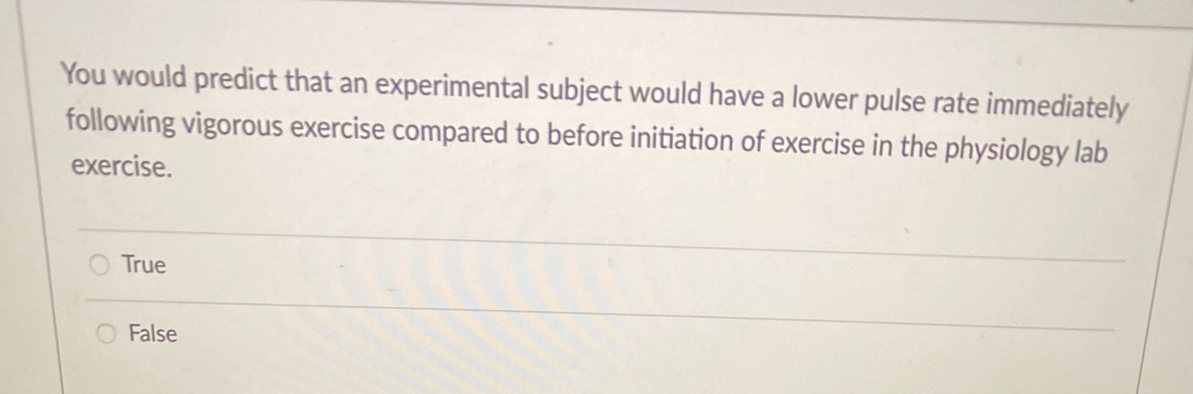 solved-you-would-predict-that-an-experimental-subject-would-chegg