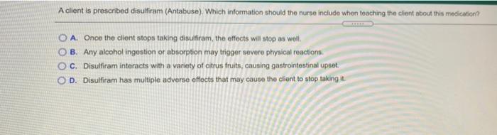 Solved The nurse is teaching a client with peptic ulcer | Chegg.com