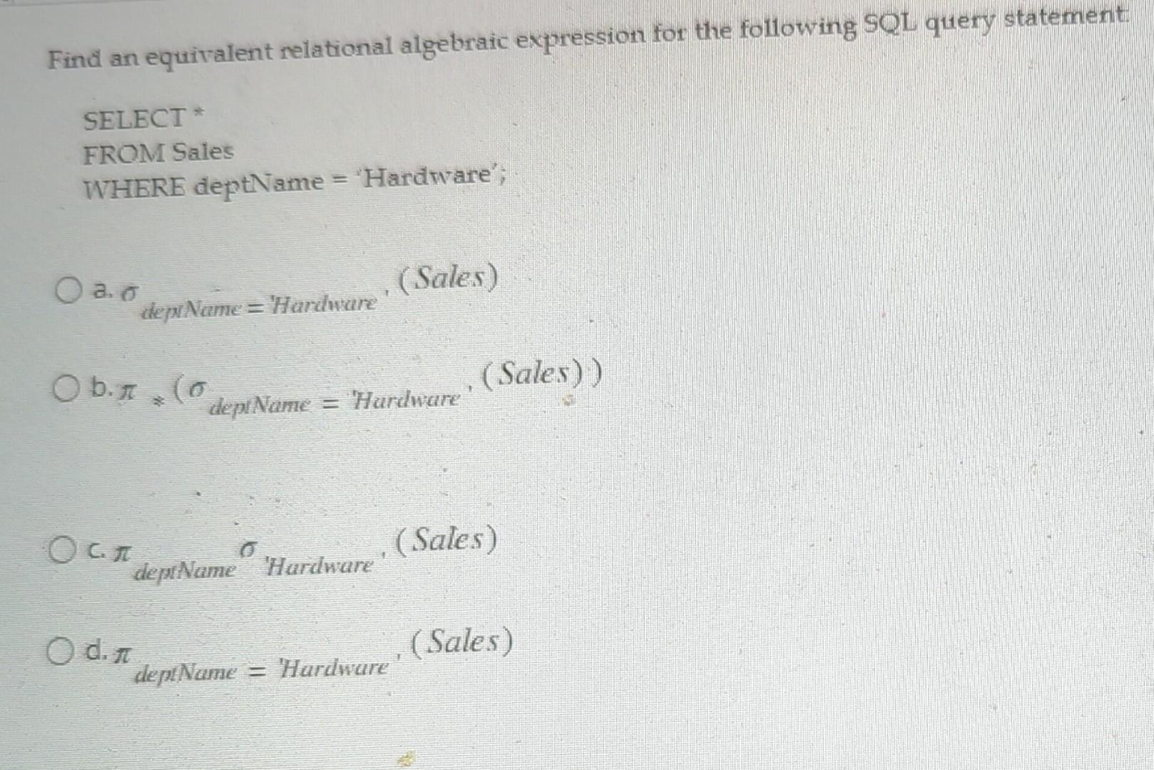 Solved SQL | Chegg.com