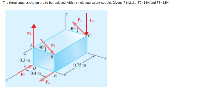 Solved Statics Problem: The three couples shown are to be | Chegg.com