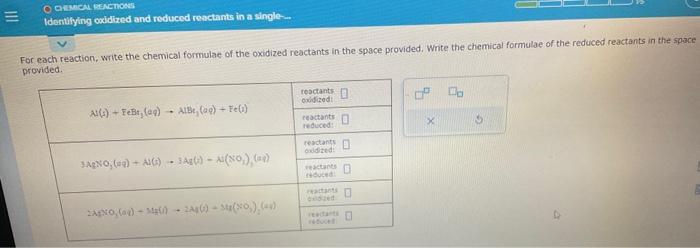 Solved For Each Reaction Write The Chemical Formulae Of The 0671