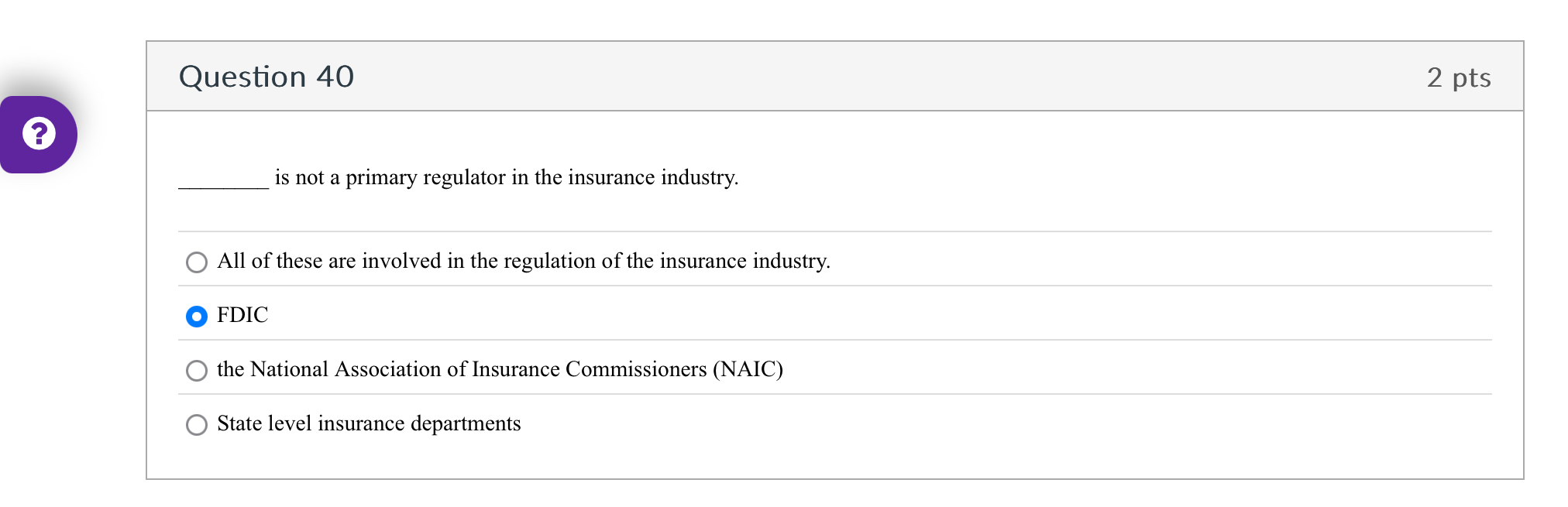 Solved Question Ptsq Is Not A Primary Regulator In Chegg Com