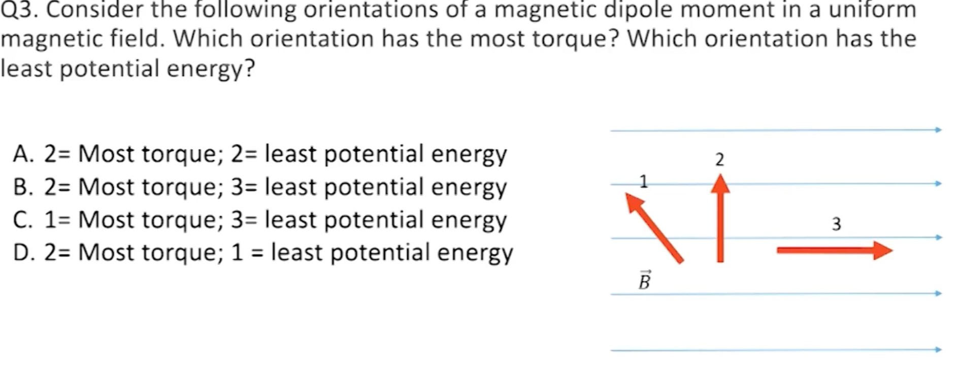 magnetic potential energy