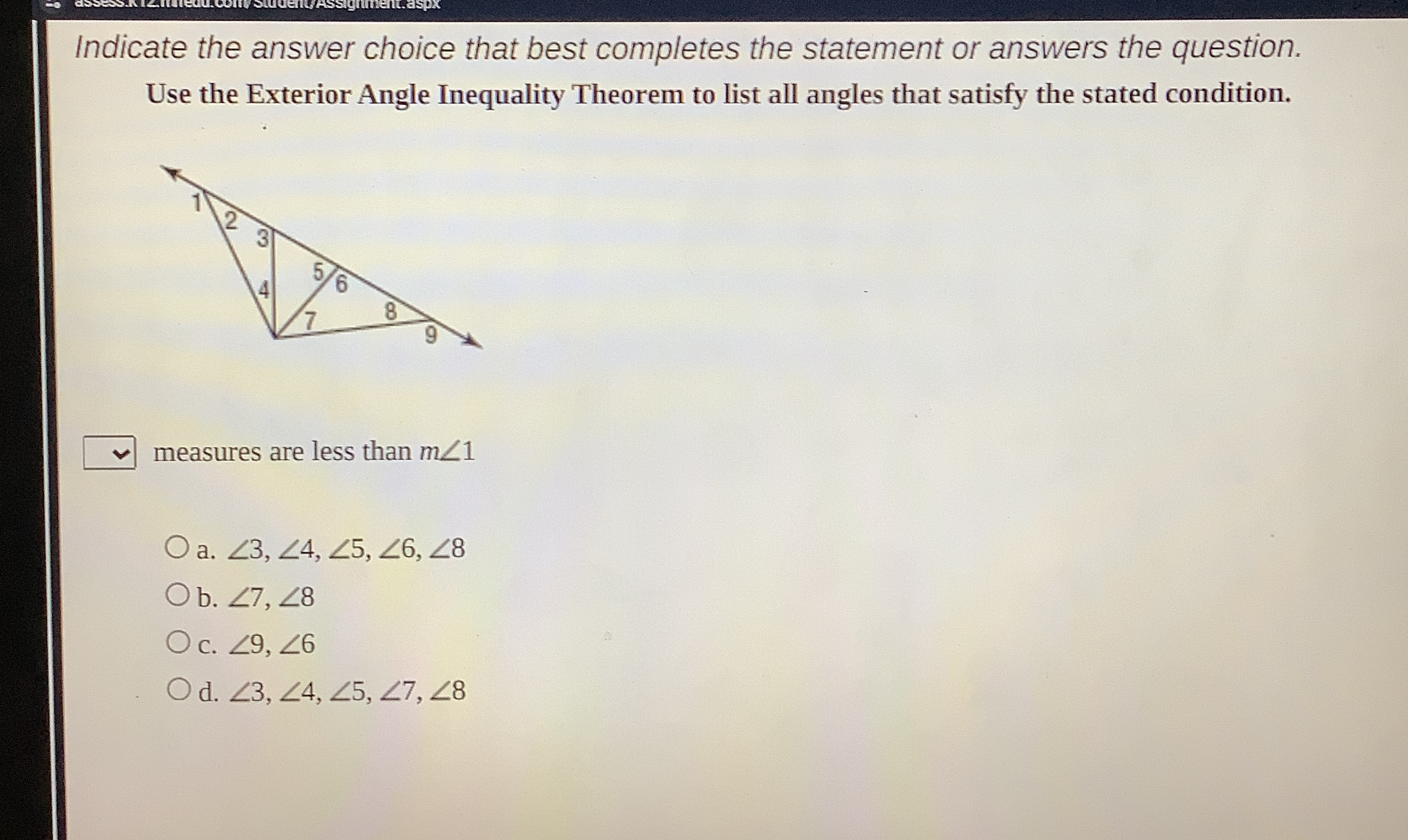 Solved Indicate the answer choice that best completes the | Chegg.com