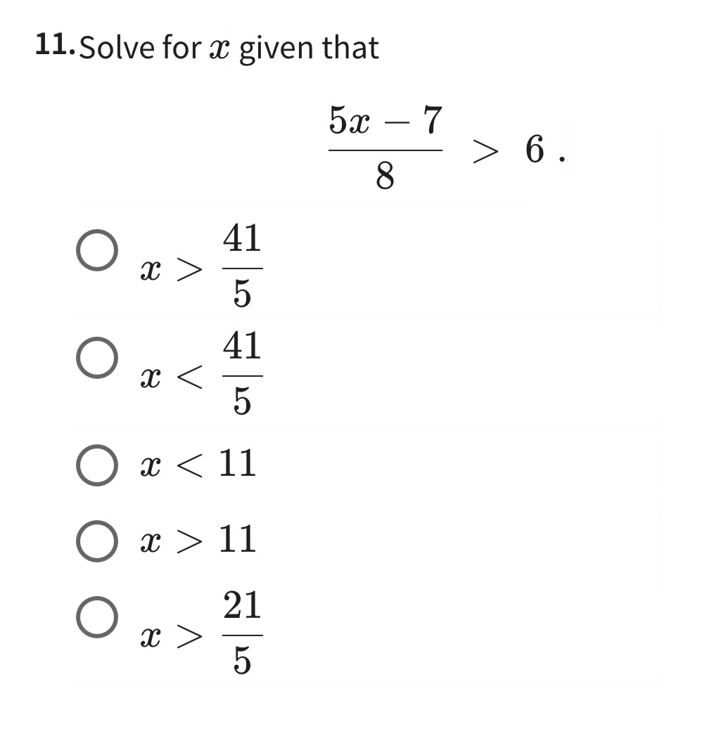 Solved Solve for x ﻿given | Chegg.com