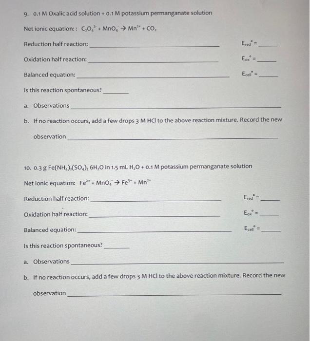 Solved 6. Potassium iodide solution + Copper(II) sulfate