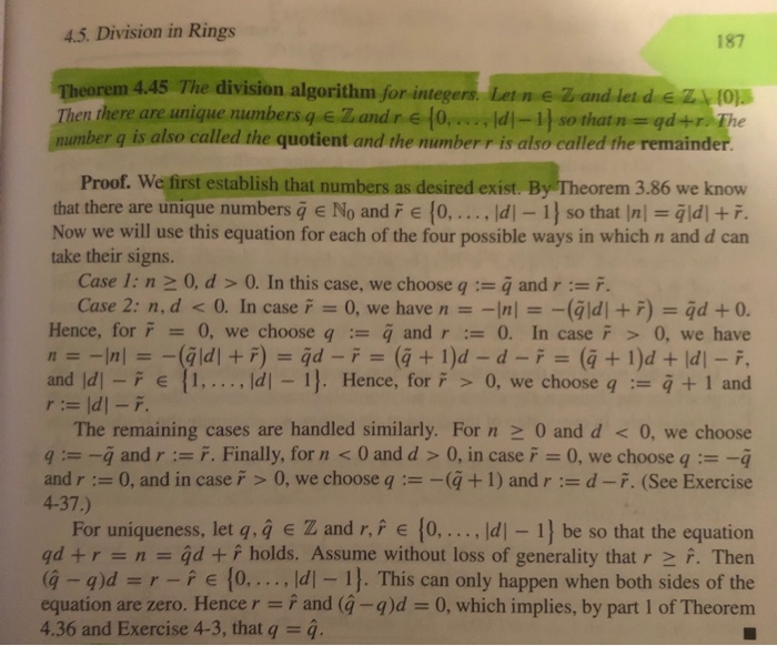 Solved 4 37 Finish The Proof Of Theorem 4 45 A Justif Chegg Com