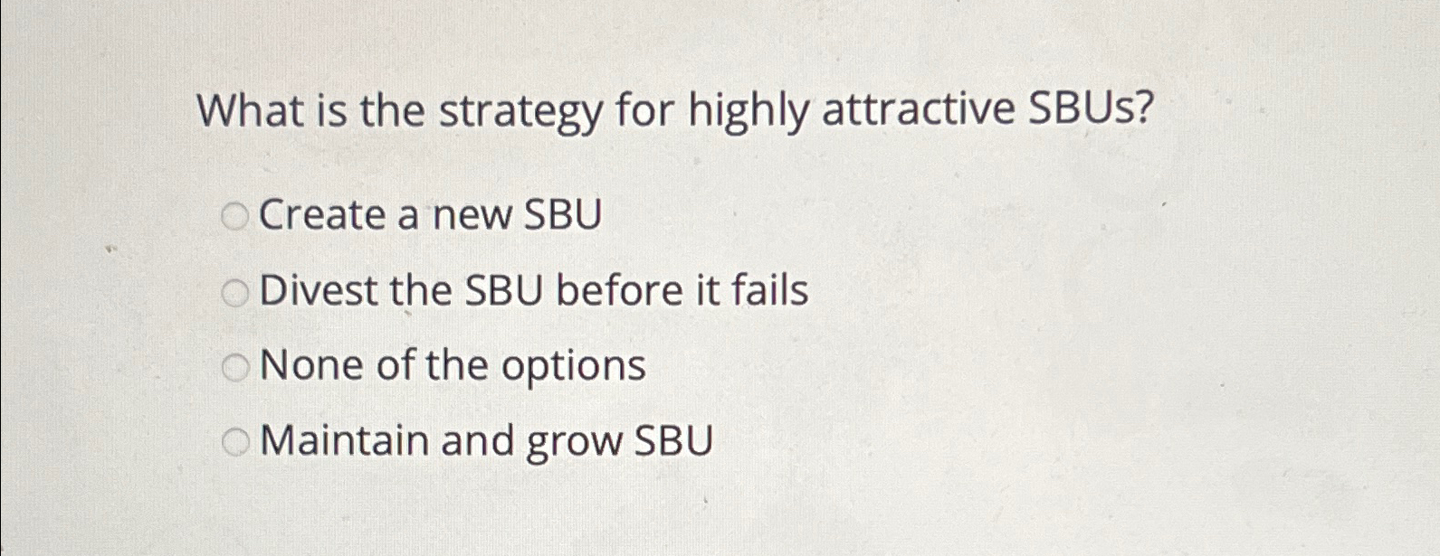 Solved What is the strategy for highly attractive