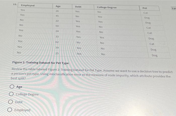 Solved Figure 2: Training Dataset for Pet Type Review the | Chegg.com