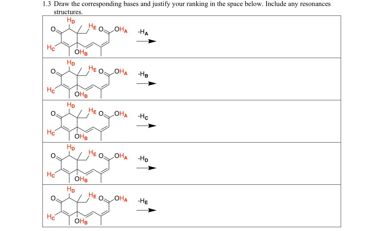 Solved 1.3 ﻿Draw the corresponding bases and justify your