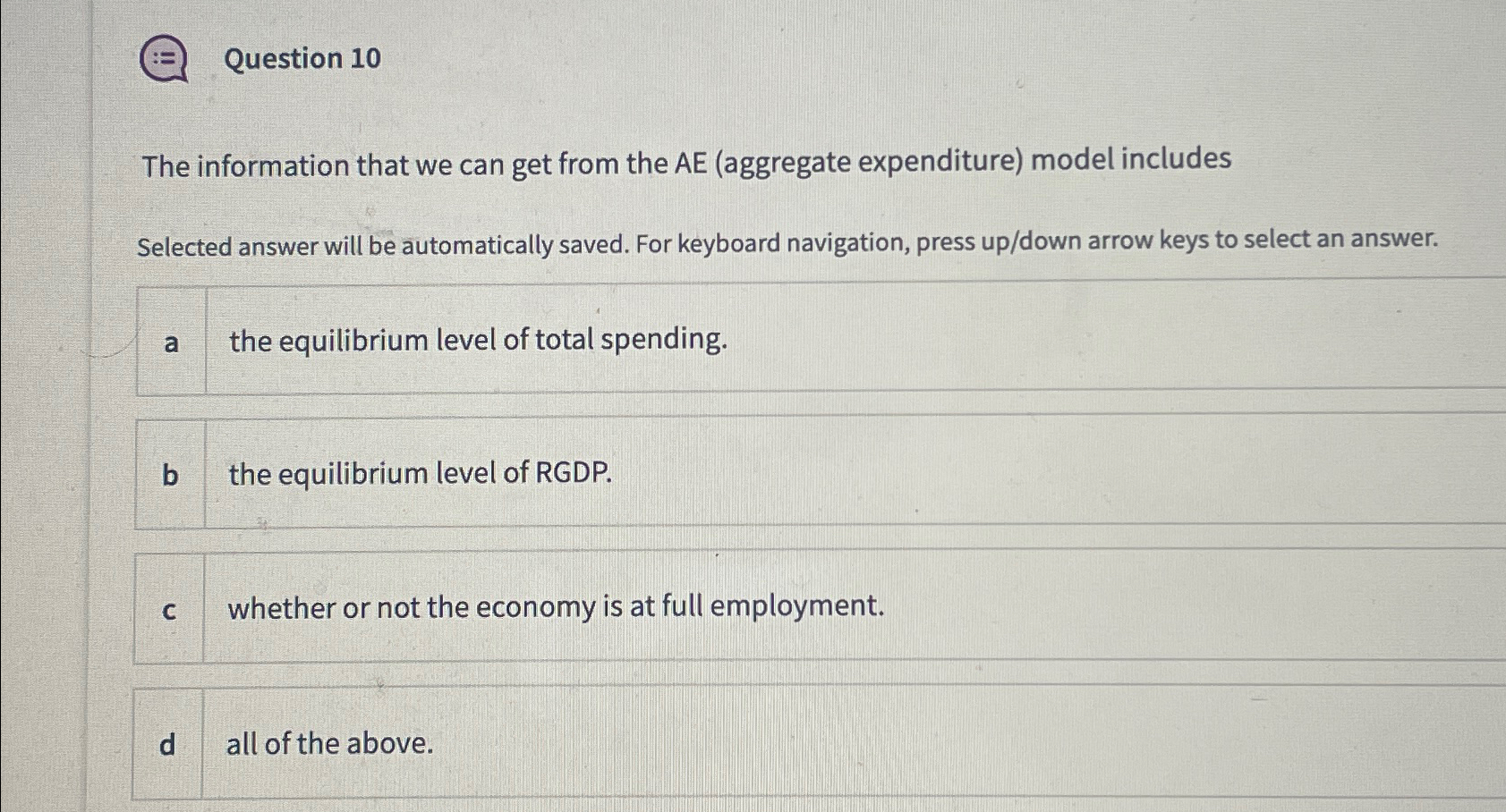 Solved Question 10The information that we can get from the