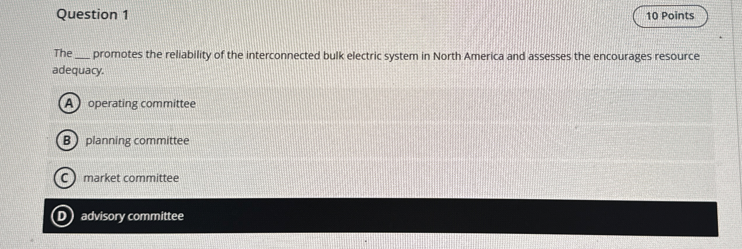 Solved Question 110 ﻿PointsThe ﻿promotes the reliability