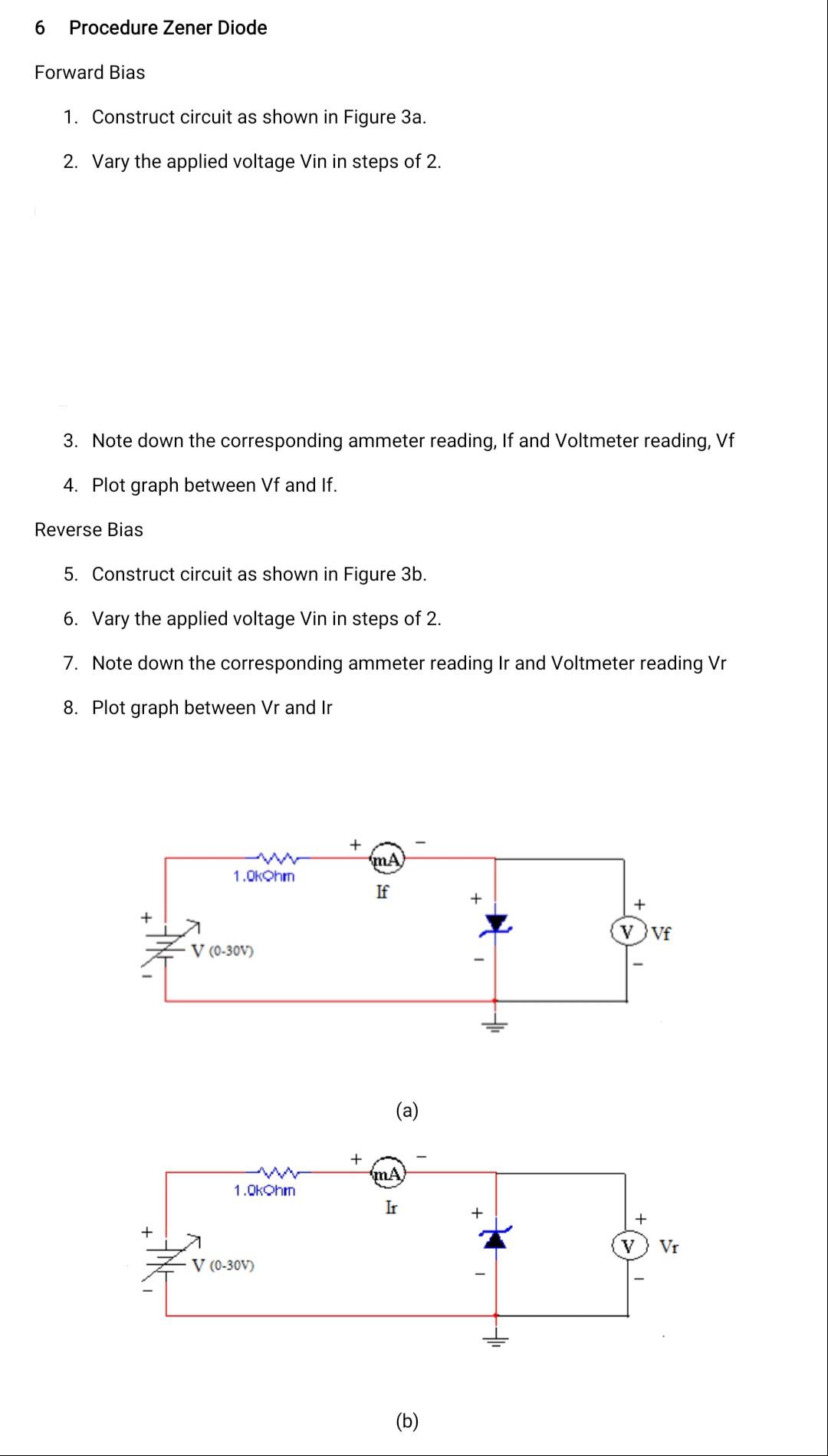 Solved 4 Procedure PN Junction Diode Forward Bias 1. | Chegg.com