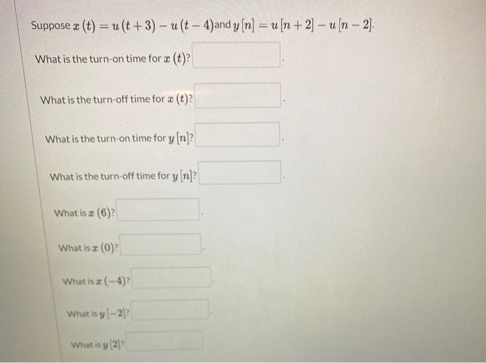 Solved suppose u t is the continuous time unit step chegg