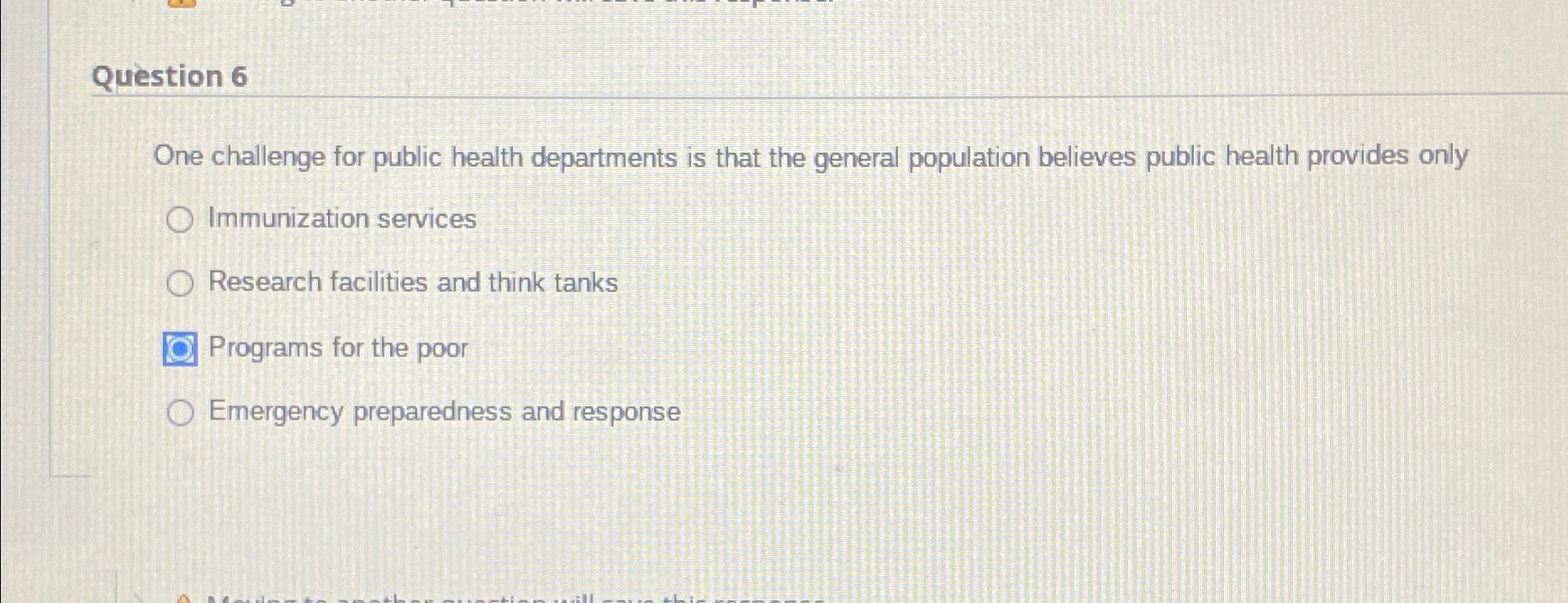Solved Quèstion 6ne challenge for public health departments | Chegg.com