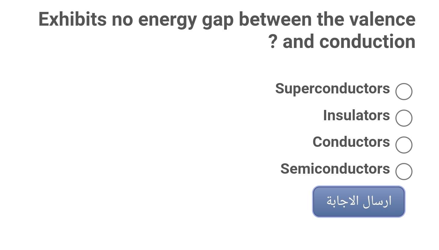 Solved Exhibits no energy gap between the valence ? and | Chegg.com