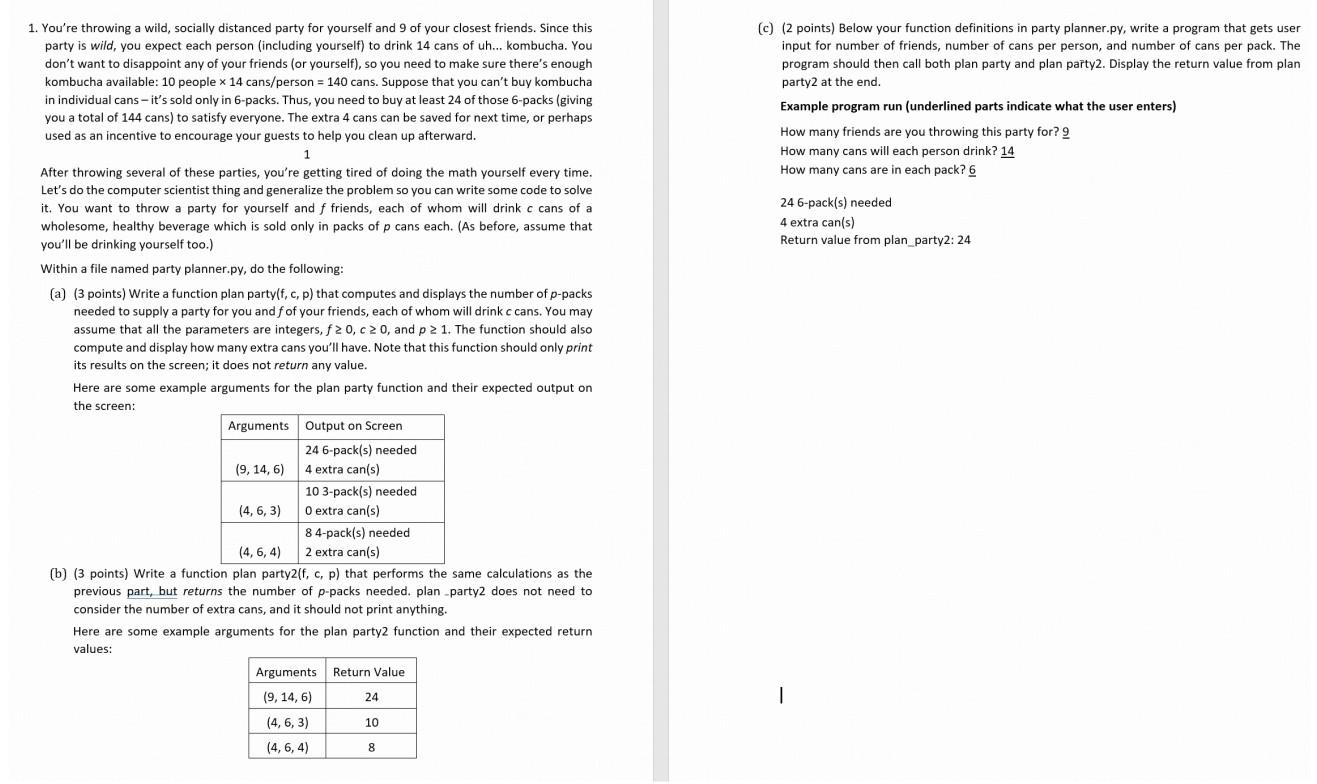 Solved C 2 Points Below Your Function Definitions In Chegg