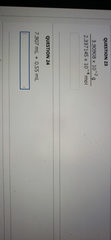 Solved QUESTION 16 For Questions 17-24, perform the | Chegg.com