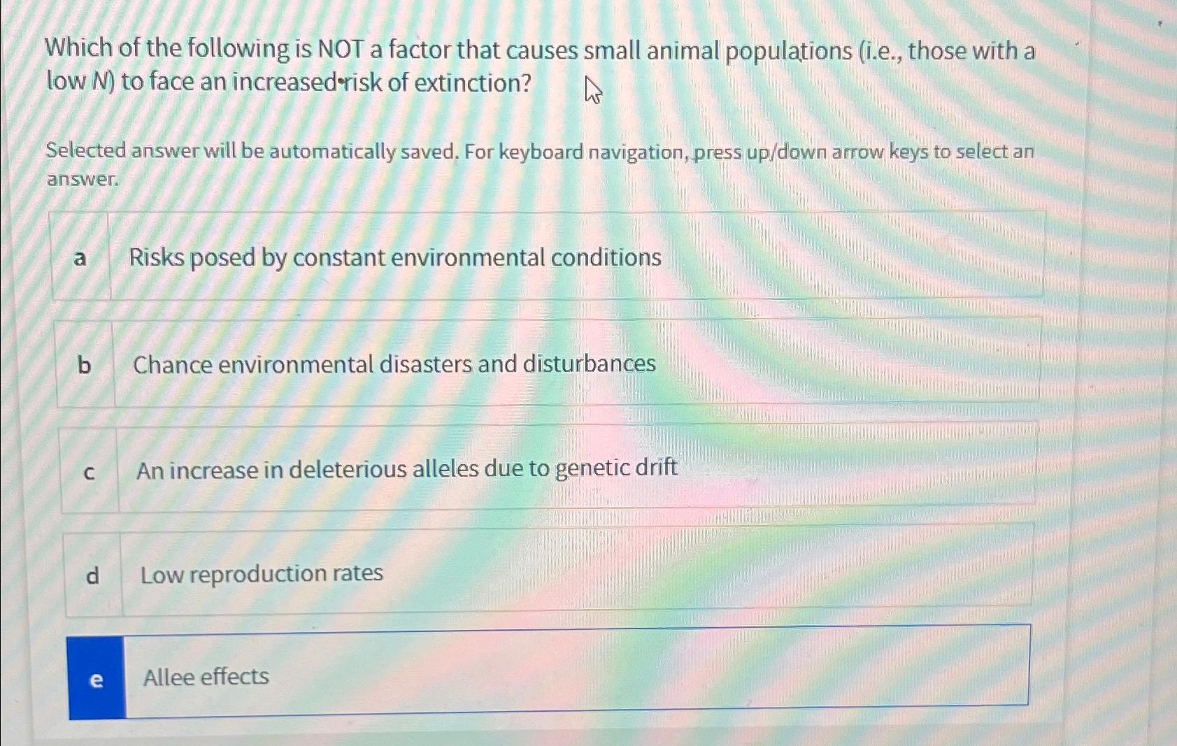 Solved Which of the following is NOT a factor that causes | Chegg.com