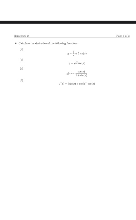 Solved Homework 2 Week 2 (2.6-3.5) Due July 18, 2020 at | Chegg.com