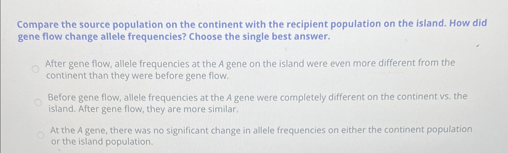 Solved Compare the source population on the continent with | Chegg.com