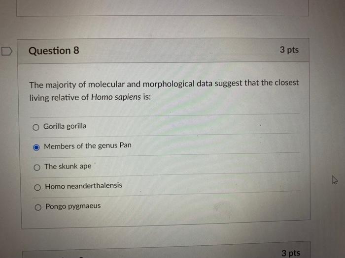 Solved Question 10 3 Pts What Is The Most Likely Explanation 7009