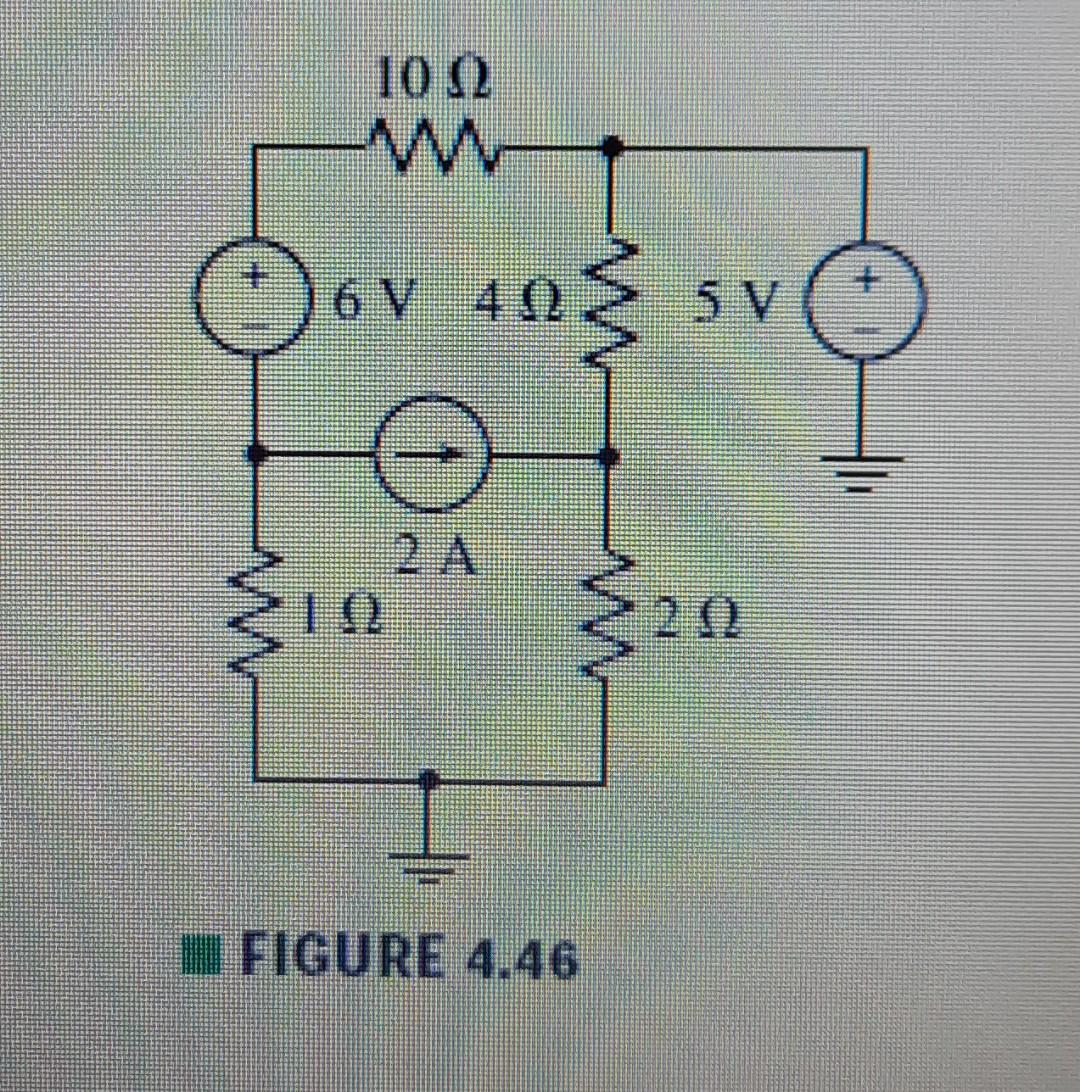 Solved for the circuit of fig. 4.46 . determine all four | Chegg.com