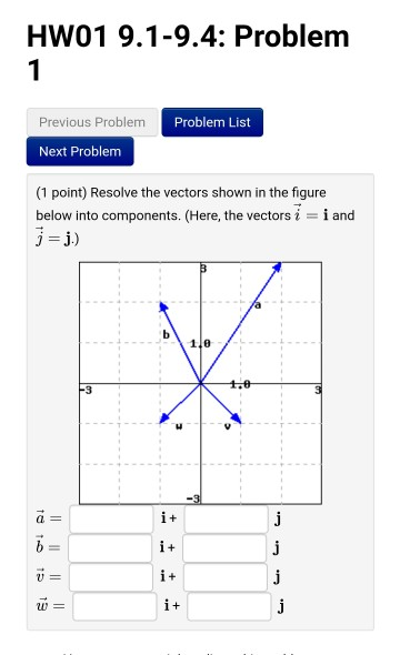 Solved HW01 9.1-9.4: Problem 1 Problem List Previous Problem | Chegg.com