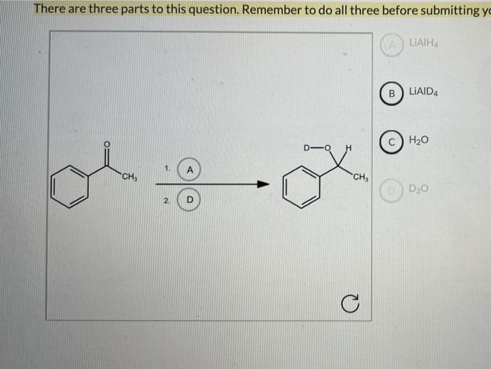 Solved There are three parts to this question. Remember to | Chegg.com