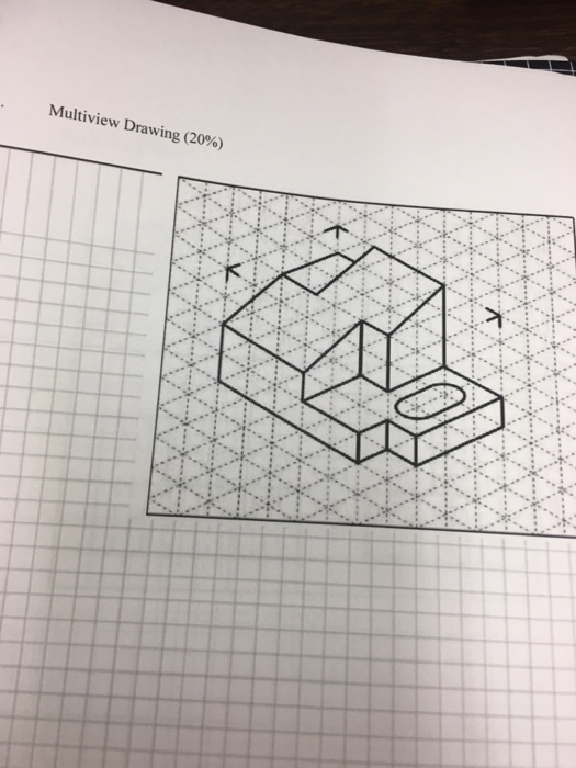 Solved Multiview Drawing 20 Chegg Solved Multiview Drawing 20 Chegg