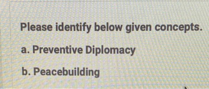 Solved Please Identify Below Given Concepts. A. Preventive | Chegg.com