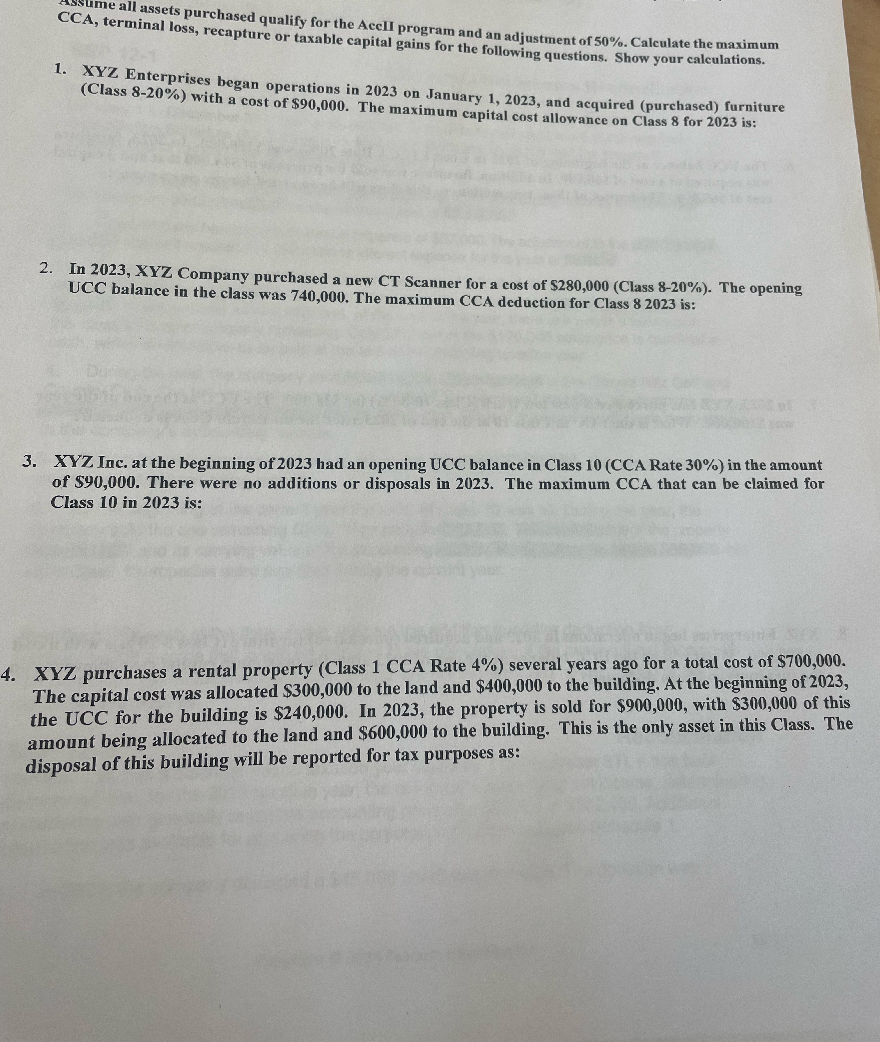 Solved CCA, tersed qualify for the AccII program and an | Chegg.com