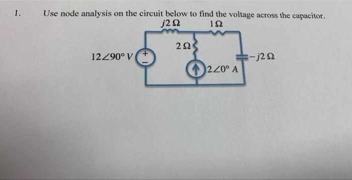 Solved use node analysis on the circuit below to find the | Chegg.com