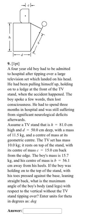 Solved A four year old boy had to be admitted to hospital | Chegg.com