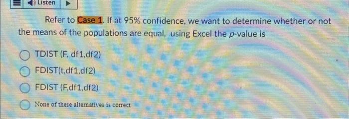 Solved The following is part of an ANOVA table that was | Chegg.com