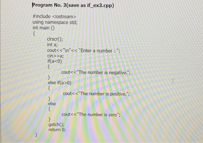 Solved CH Programming Laboratory Exercise Conditional if | Chegg.com