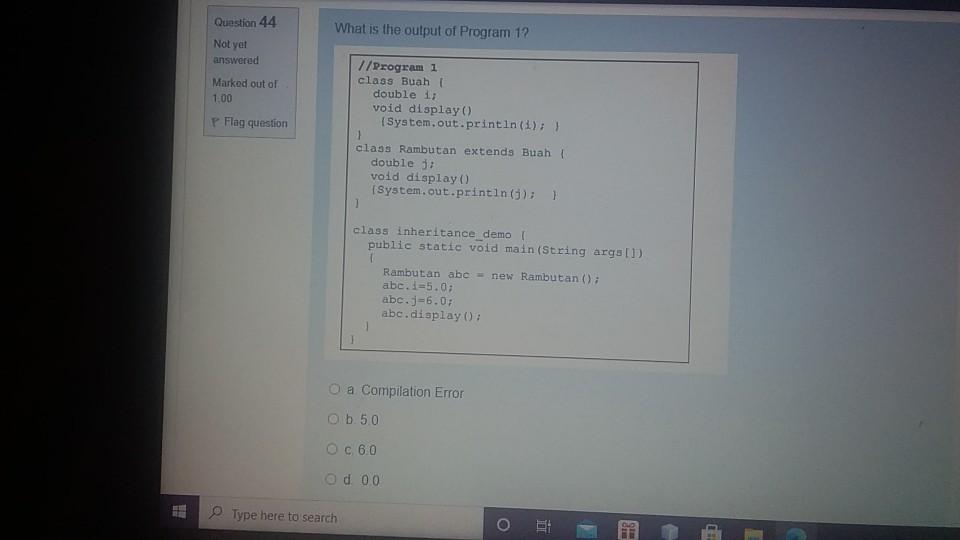 Solved Question 41 A class which implements an interface | Chegg.com