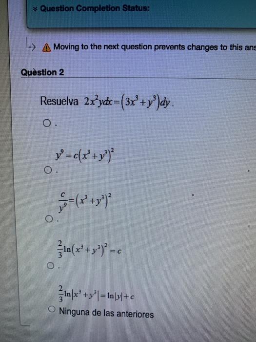 Solved Question Completion Status: A Moving to the next | Chegg.com